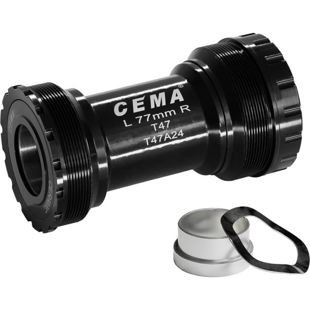 Butuc pedalier T47A pentru SRAM GXP W: 77 x ID: 47 mm Ceramic - Negru