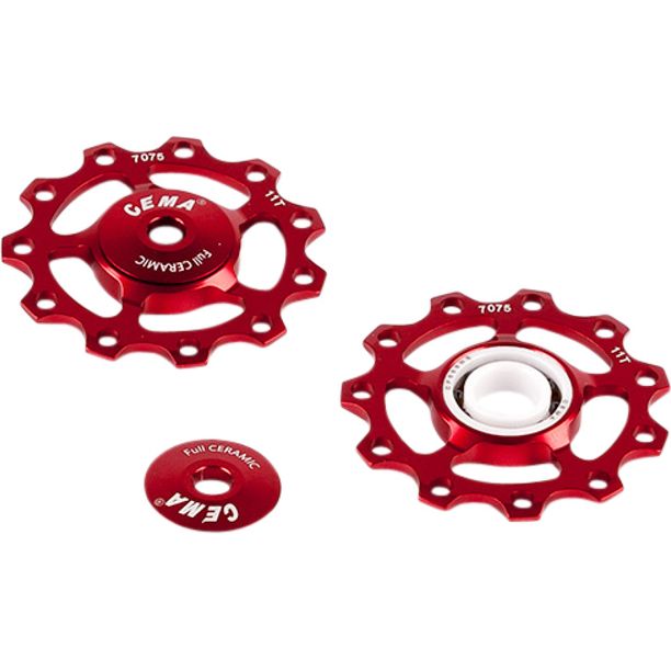 Rotite schimbator Sram 9/10/11V Pulley Full Ceramic - rosu