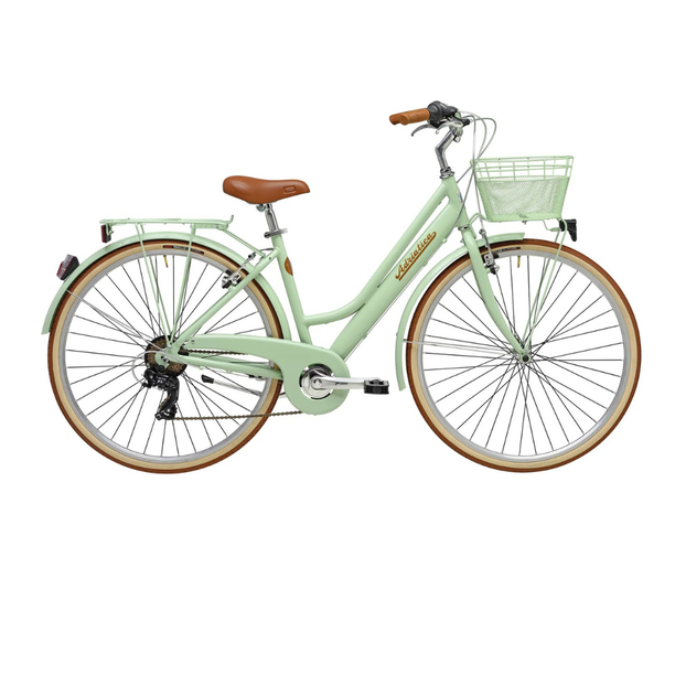 Bicicleta Oras Adriatica Retro, 6S, 28, Dama, Verde