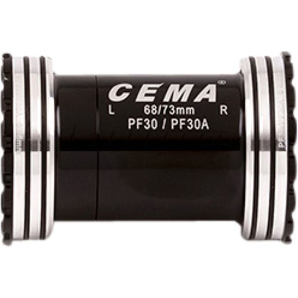 Butuc Pedalier CEMA PF30 pentru FSA386/Rotor 30mm W: 68/73 x ID: 46 mm Ceramic - Negru, Interlock