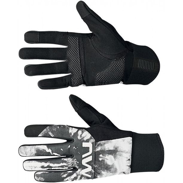Manusi bicicleta Northwave Fast Gel Reflex, negru-reflectorizant