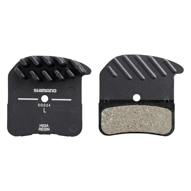 Placute de Frana Shimano P03A-RF, cu radiator de racire, Resin & Arc, 1 per