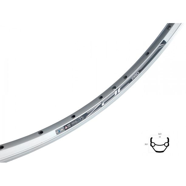 Janta Bicicleta Ryde ZAC PRO 622-32H, argintiu
