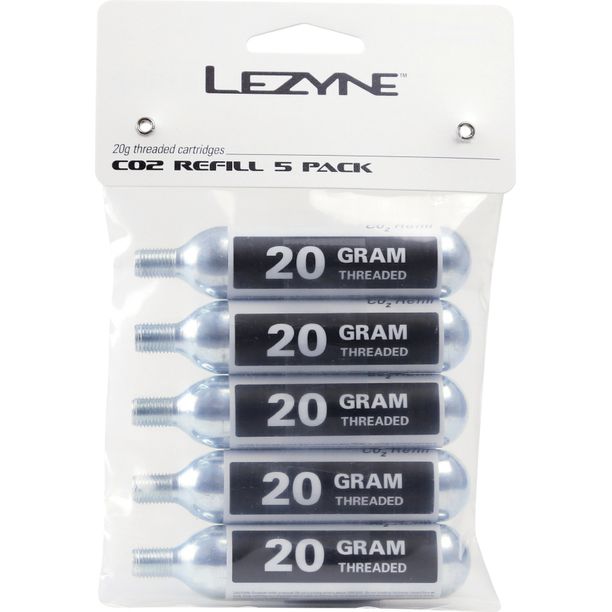 Set Cartuse CO2 Lezyne 20g, 5 buc