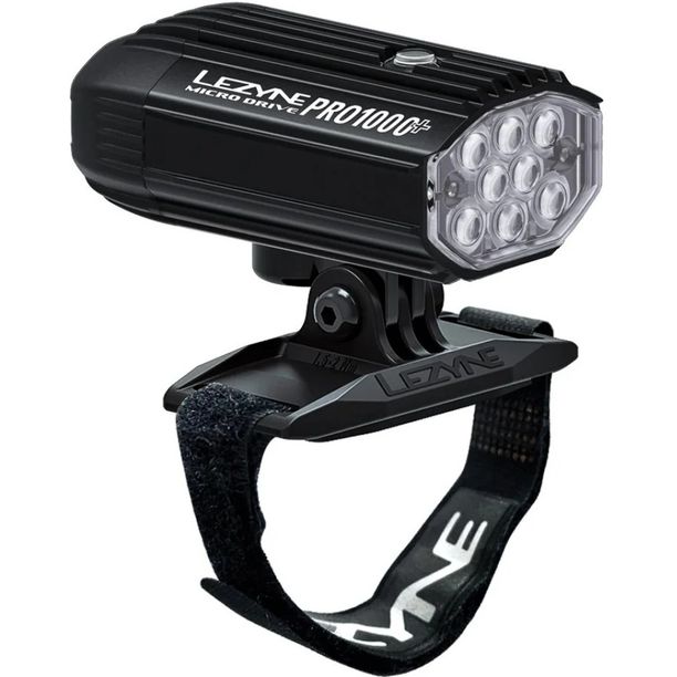 Far Fata Casca Lezyne Micro Drive Pro 1000 Negru Alb