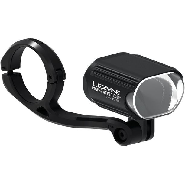 Far Fata Lezyne Power STVZO E500 Plus Negru Mat Alb