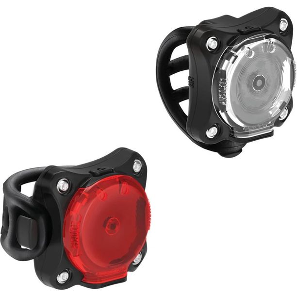 Set Lumini Fata-Spate Lezyne Zecto Drive 250 si Zecto Drive 200 Negru