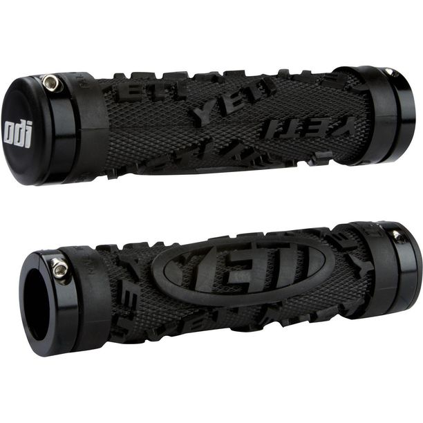 Mansoane Bicicleta MTB ODI Yeti Hardcore, Lock-On negre, cleme negre 130mm