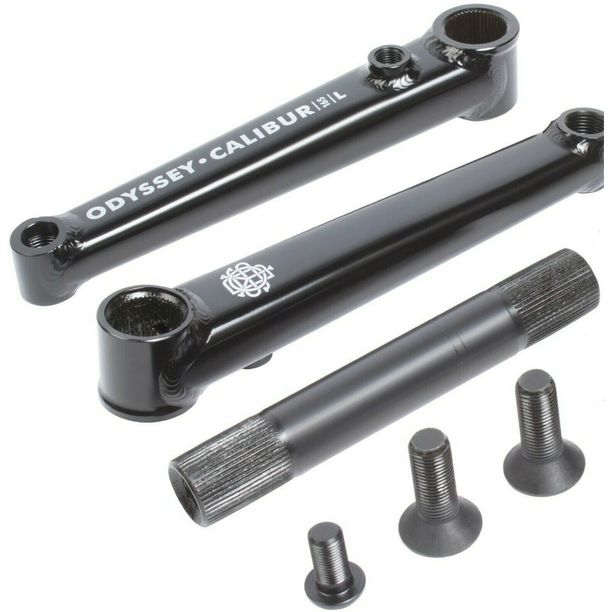 Angrenaj Pedalier Odyssey 3-PC CrMo Calibur V2 165mm RHD/LHD negru