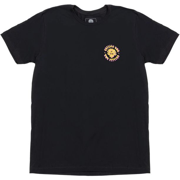 Tricou Ciclism Odyssey Bethel negru, Logo galben/Roz, XXL