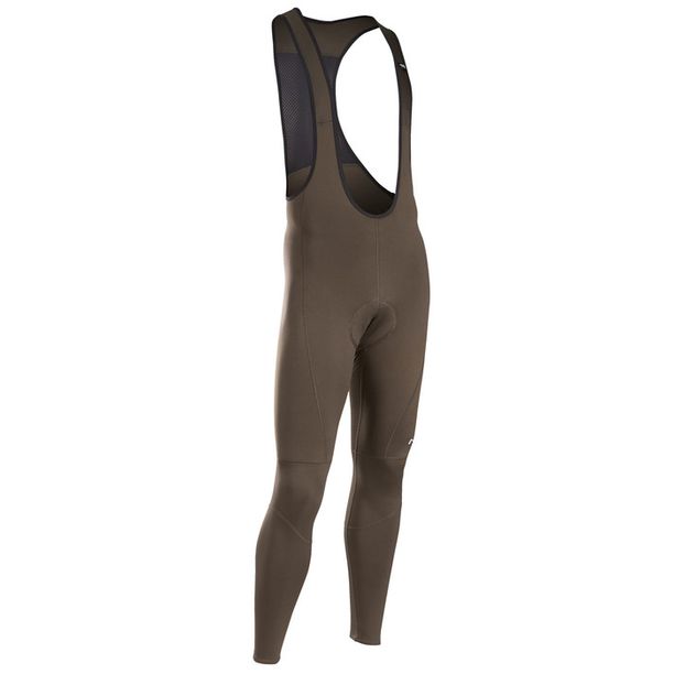 Pantaloni Ciclism Lungi cu Bretele Northwave Active Gel MS Iarna Maro
