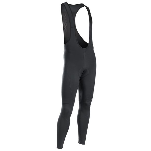 Pantaloni Ciclism Lungi cu Bretele Northwave Active Gel MS Iarna Negru