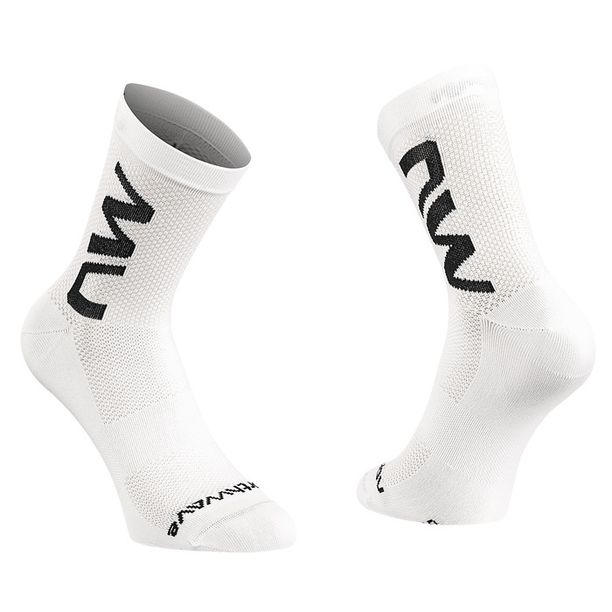 Sosete Ciclism Northwave Extreme Air Mid Alb-Negru