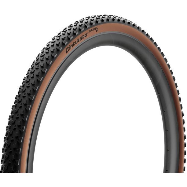 Anvelopa Pirelli Cinturato Gravel S Classic, 50-622, TechWALL, 60 TPI SpeedGRIP, flanc maro deschis, TLR