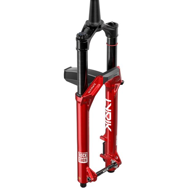 Furca pe Aer RockShox Rudy Ultimate XPLR Race Day 2 700c Frana pe disc Gat Conic Ax Thru Axle 12x100 30mm Rosu Electric 51mm Offset