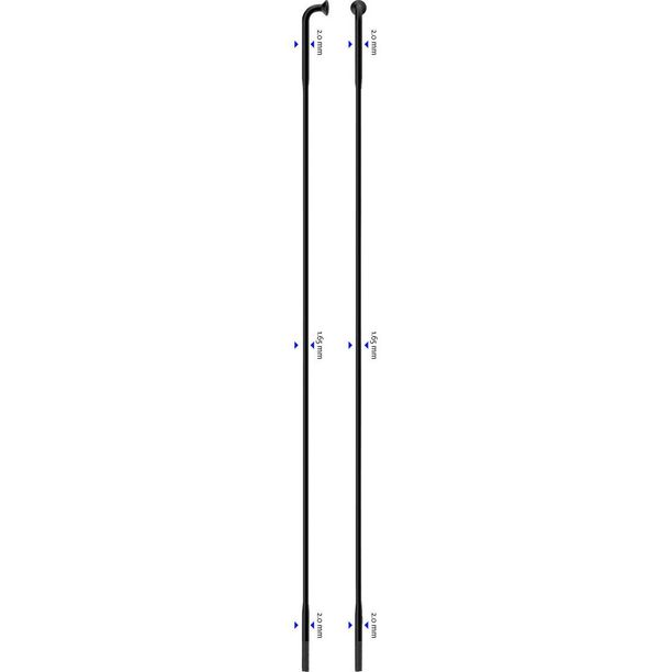 Spita Sapim D-Light neagra  2 0-1 65-2 0 x 290 mm
