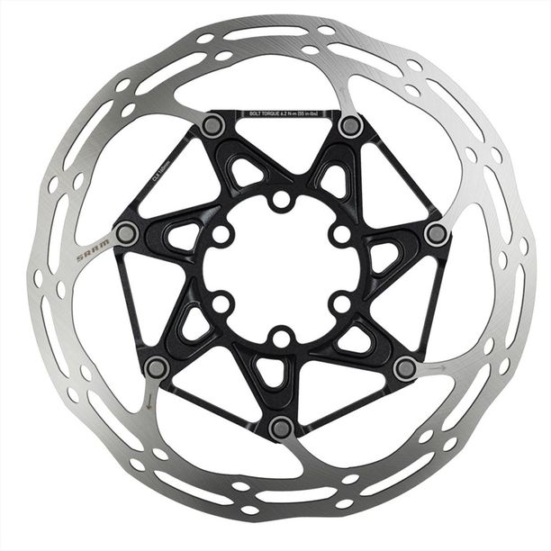 Disc Frana Sram Centerline X cu margini rotunjite, 140mm, 6 suruburi, argintiu
