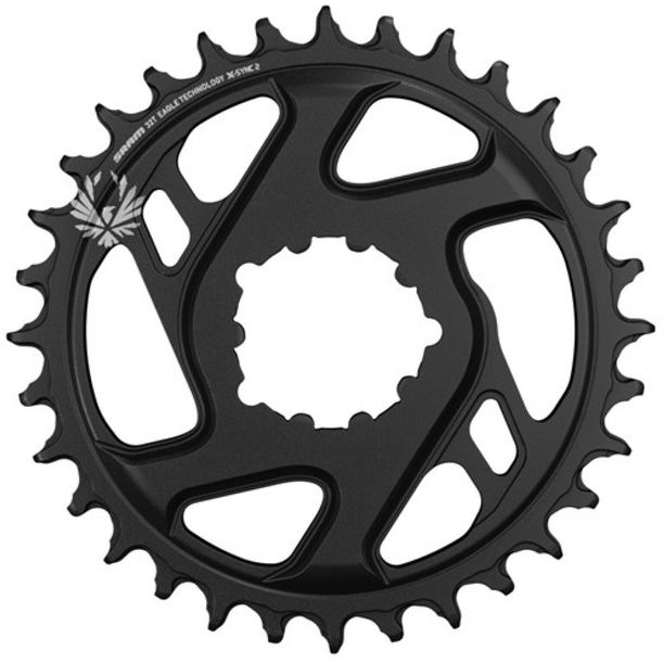 Foaie angrenaj SRAM X-SYNC 2 Steel 34T Direct Mount 6mm Offset Eagle negru