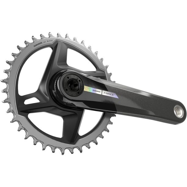 Angrenaj SRAM Force 1x AXS 1 Foaie pentru 12 Viteze 177.5mm 40T Gri Iridescent fara Monobloc DUB