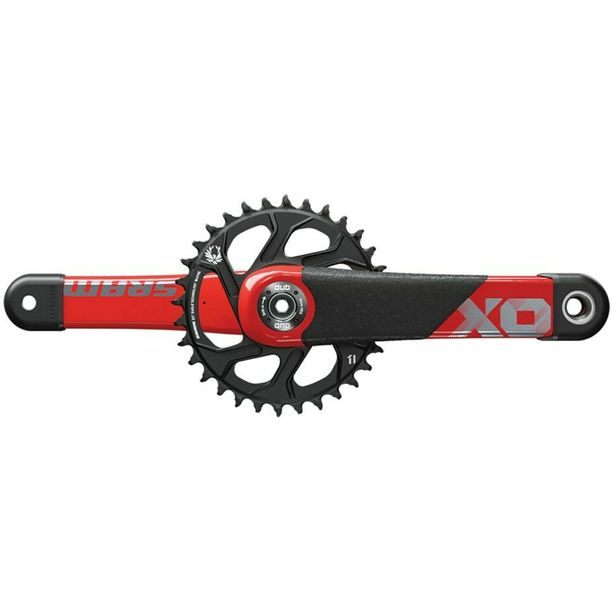 Angrenaj Pedalier Sram X01 All Downhill DUB 170mm, 34T DM, rosu