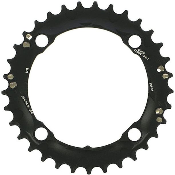 Foaie angrenaj Pedalier Sram MTB 42T 120 S2 AL6 SHORT PIN BB30 CNC 2X10 negru