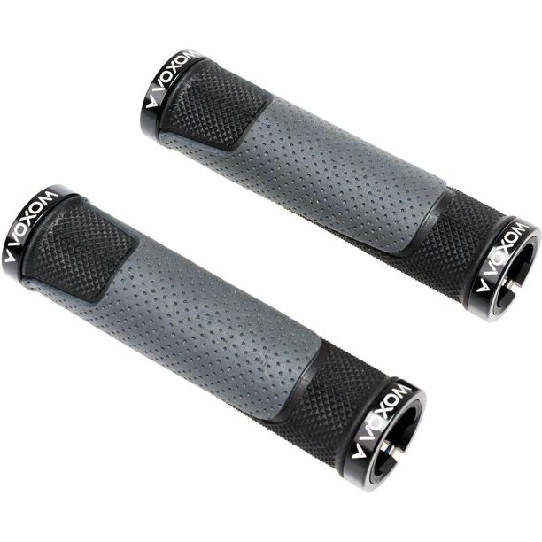 Mansoane Bicicleta Voxom GR12 129mm Lock On Negru Gri